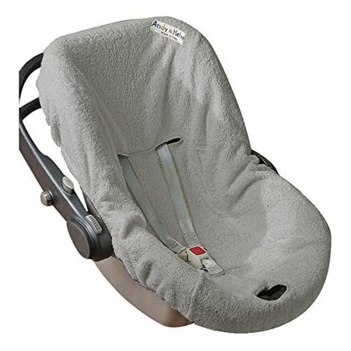 Andy & Helen Bezug für Babyschale aus Frottee - praktisches und bequemes Einziehen dank Gummizug an