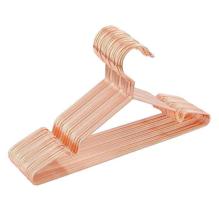 SONGMICS Kleiderbügel Kinder/Baby Roségold Metall, 35 cm, stabile Bügel aus Metalldraht, für Babykle