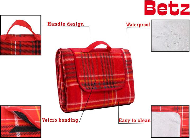 Betz Picknickdecke XXL Reisedecke Stranddecke Campingdecke Isomatte Outdoor wasserdicht Grösse 180x2