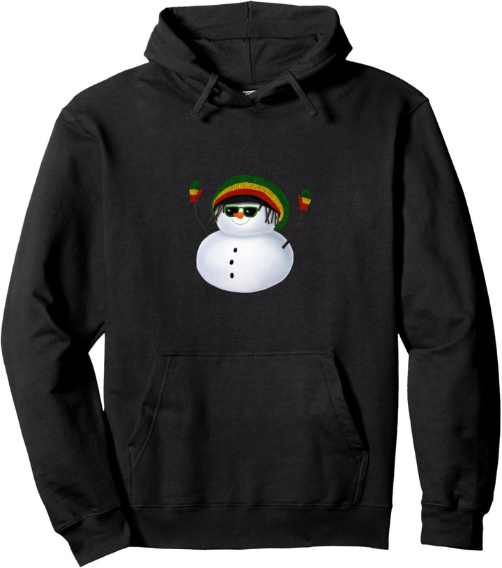 Rasta Schneemann (D010-0637A) Pullover Hoodie