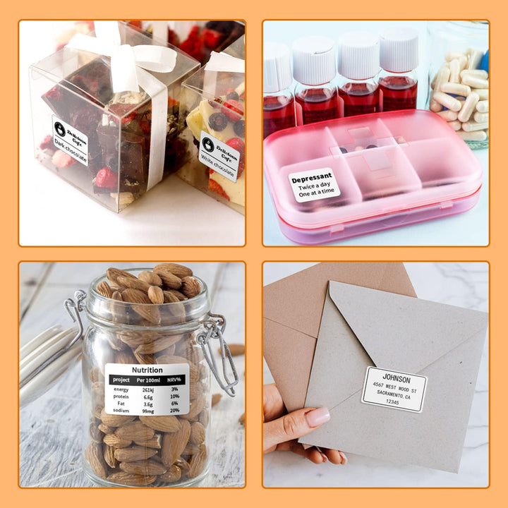 Phomemo M110 Etiketten - 6 Rollen M110/M220/M221/M120/M200 Thermo-Etikettenpapier 30x20mm (1.18„ x 0