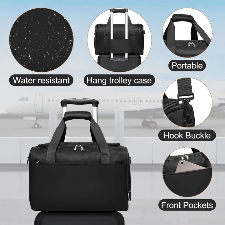 KONO Gepäcksets 2 Teilig Kofferset Leicht Hartschale 55cm Kleiner Koffer mit Rollen Handgepäck Set m