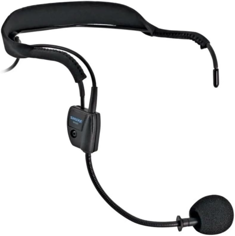 Shure WH20 Dynamisches Headset -Mikrofon (Wired) - robuste, leichte, sichere Passform für aktive Mik