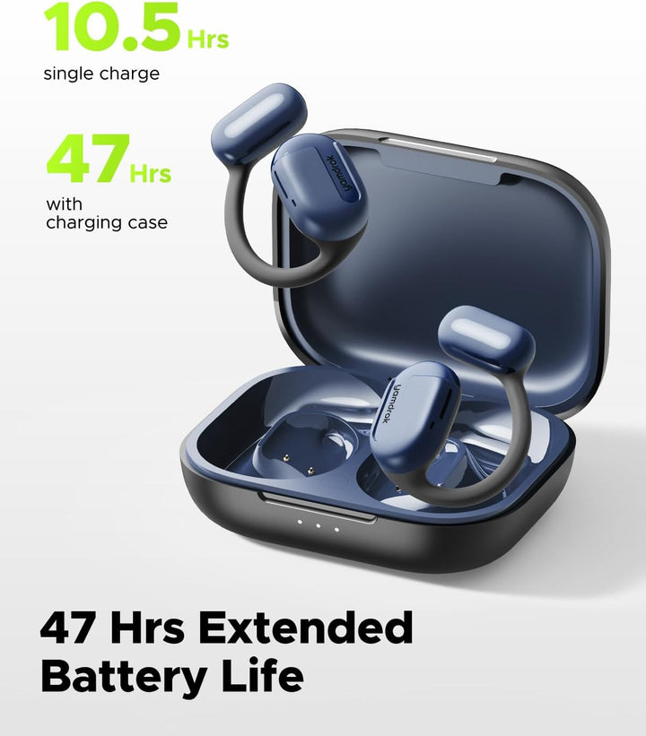 Kabellose Ohrhörer, Power 1 Open-Ear Kopfhörer, Bluetooth 5.3 Ohrhörer mit Ohrbügel für Langzeitkomf
