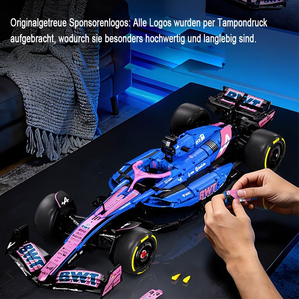 Technik F1 Auto für CADA F1 Team A525 Rennwagen, 2170+ Teile Technik Rennauto, C64012W Rennautos Bau