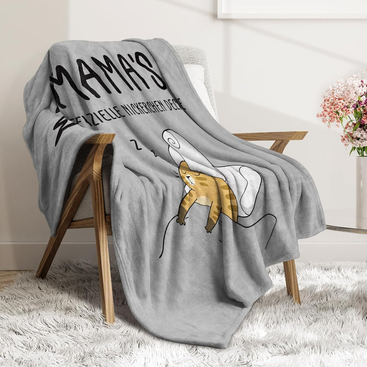 Juratar® Weihnachten Geschenke für Mama, Personalisierte Decke Geburtstagsgeschenk für Mama, Kuschel