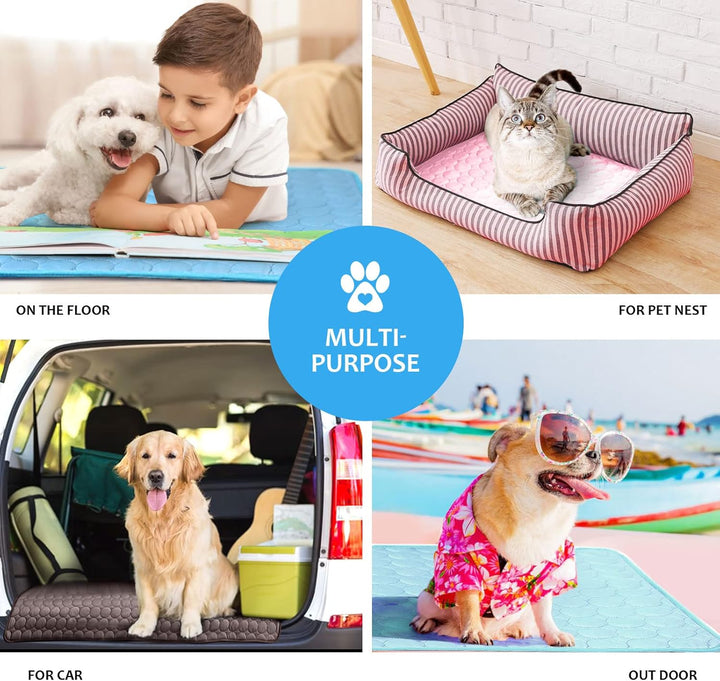 NIBESSER Kühlmatte für Hunde Selbst Kühlende Hundematte Sommer Kühlkissen hundematte für Zuhause Unt