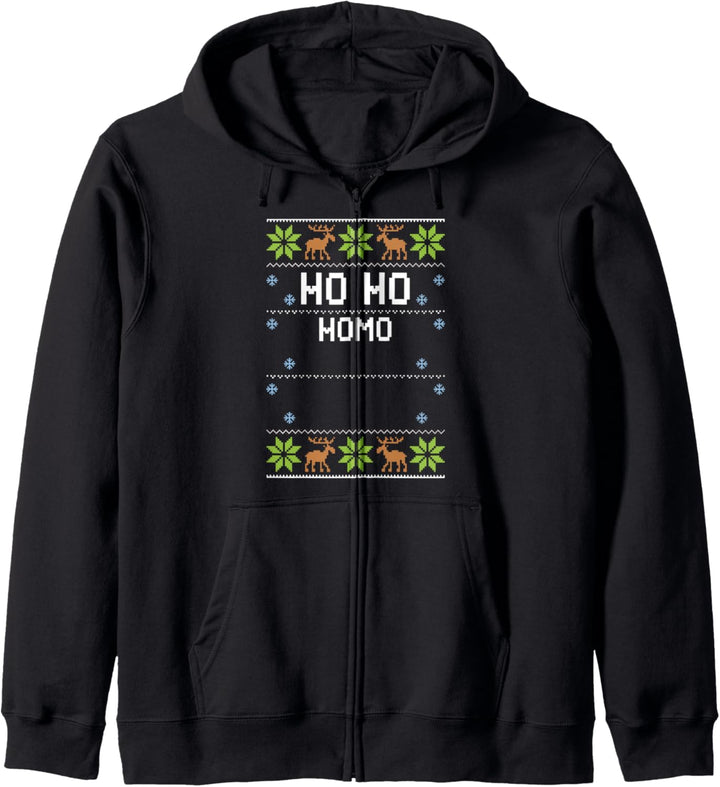 LGBTQ: Ho Ho Homo - Ugly Christmas Sprüche Kapuzenjacke