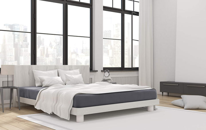 Beddress - Mako-Feinjersey-Spannbetttuch, Anthrazit, 90-100x200 cm, 100% gekämmte Baumwolle,