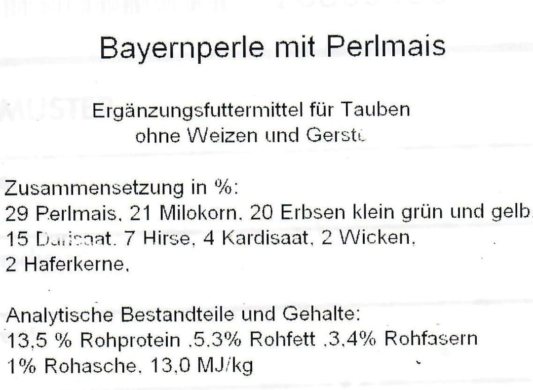 Alfana Bayernperle Taubenfutter 25 kg ohne Weizen und Gerste