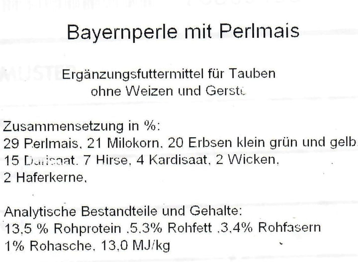 Alfana Bayernperle Taubenfutter 25 kg ohne Weizen und Gerste