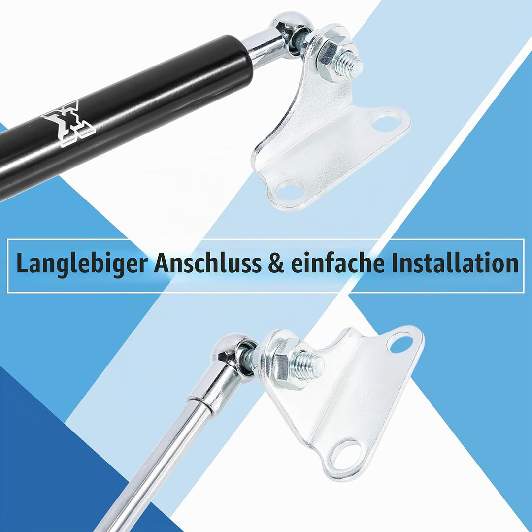 X AUTOHAUX 2 Stück Gasdruckfeder 400N Gasfeder Heckklappe Dämpfer für Auto Boot Gasdruckdämpfer Schw