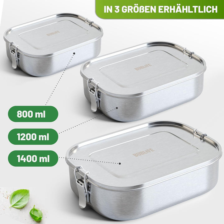 1400ml Brotdose, Lunchbox, Brotdose Kinder mit Fächern, Bento Box Kinder, Jausenbox, Lunchbox Erwach