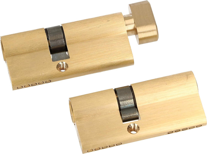 KOTARBAU® Gleichschliessender Profilzylindersatz 2 Stk. 30x40mm mit Schliessknauf, 30x40mm