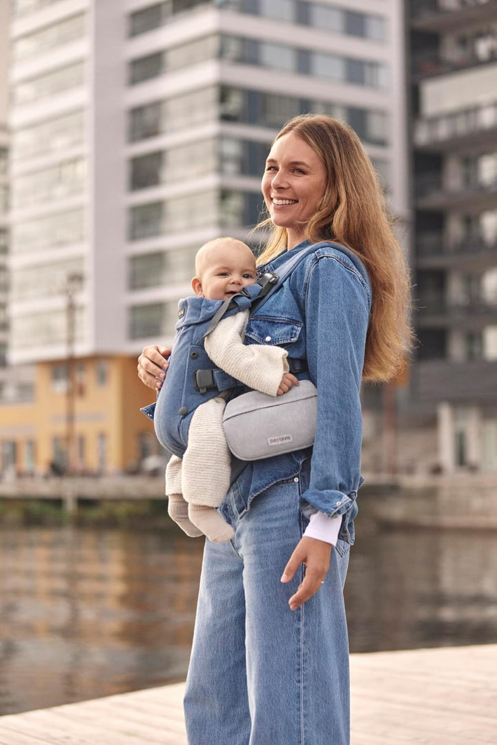 BabyBjörn Taschenbeutel für Babytrage, Gewebt Melange, Hellgrau Taschenbeutel für Babytrage Hellgrau