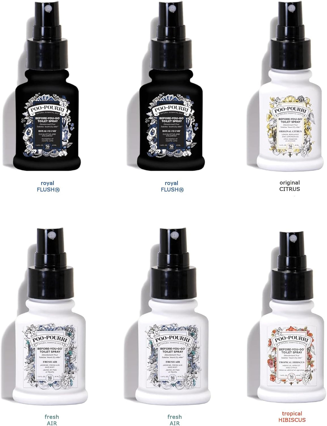 PooPourri Toilet Spray Before You Go Toilettenspray, 6 Stück