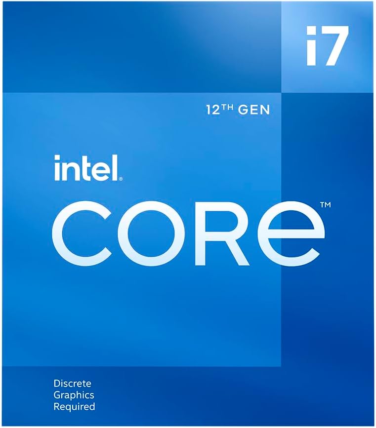 Intel Core i7-12700F 12. Generation Desktop Prozessor (Basistakt: 2.1GHz, 12 Kerne, LGA1700, RAM DDR