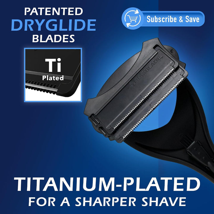 baKblade 2.0 Plus Rückenrasierer Herren - Ergonomischer Rückenhaarentferner für Männer - Brust &amp; Rüc