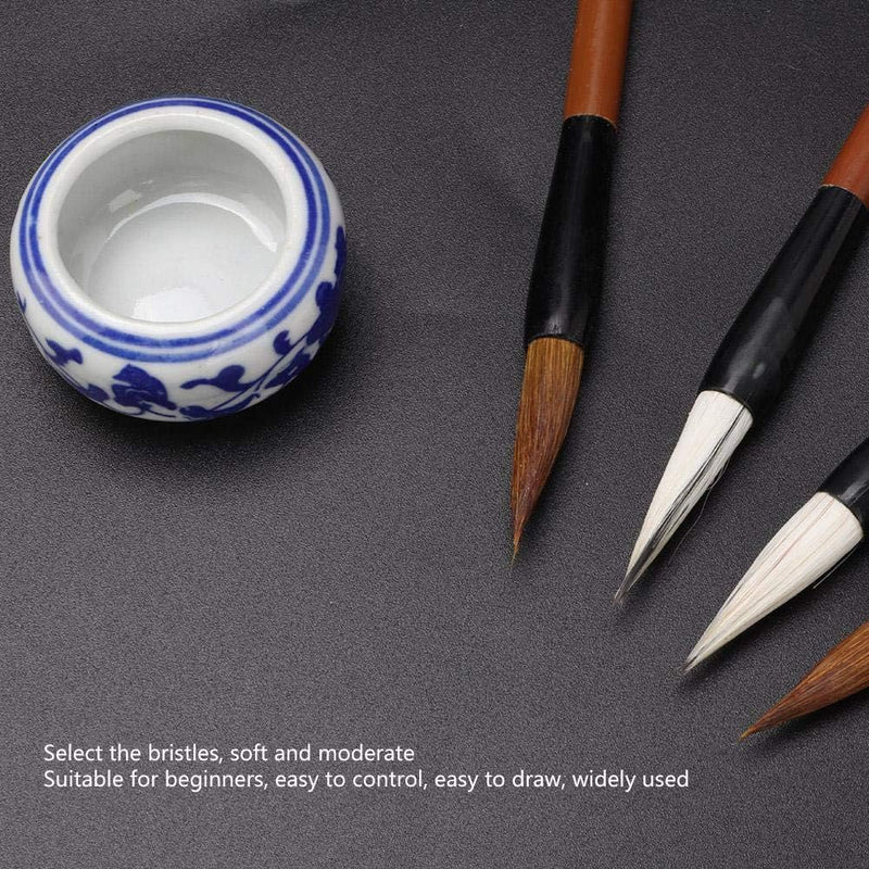 Chinesische Kalligraphie Set mit Schreibpinsel Ink Paper und Ink Stone für chinesische Kalligraphie