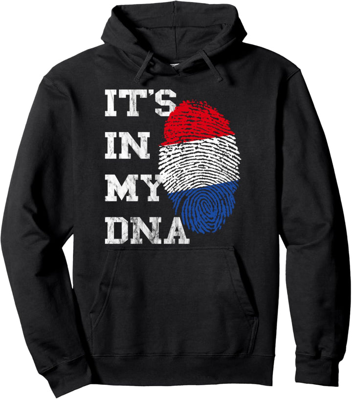 Es Ist In Meiner DNA Niederlande Wurzeln Holland Oranje Pullover Hoodie