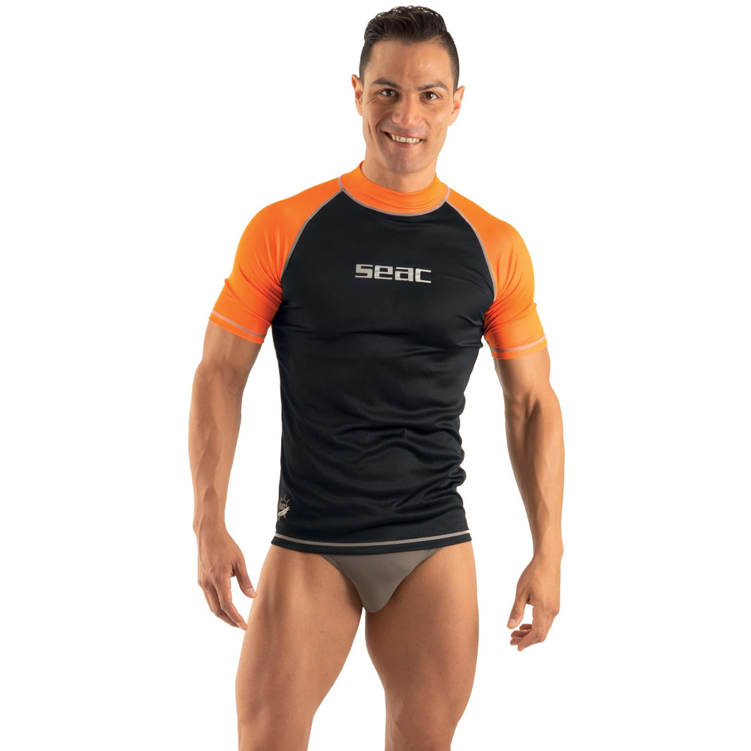 SEAC Damen T-Sun Short Man Rash-Guard-Shirt, XS