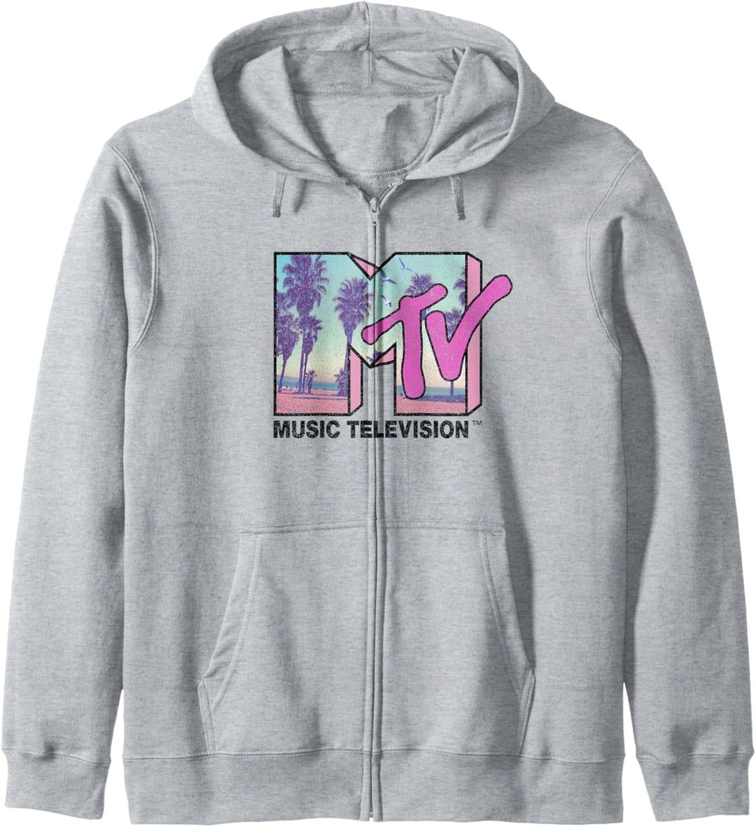 MTV Strand und Palmen Logo Kapuzenjacke