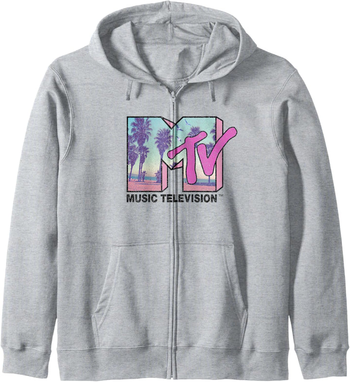 MTV Strand und Palmen Logo Kapuzenjacke
