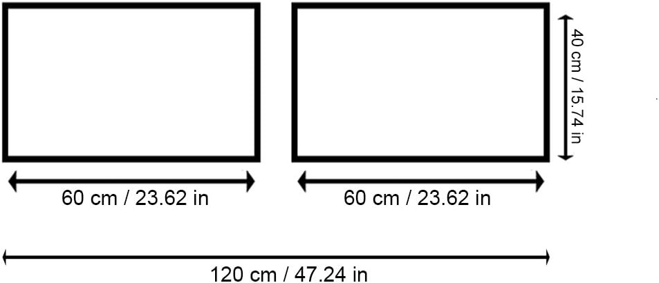 Feeby. Leinwandbild, Bilder, Wand Bild - 2 Teile - Panoramabild, Wandbilder, Kunstdruck 120x40 cm, O