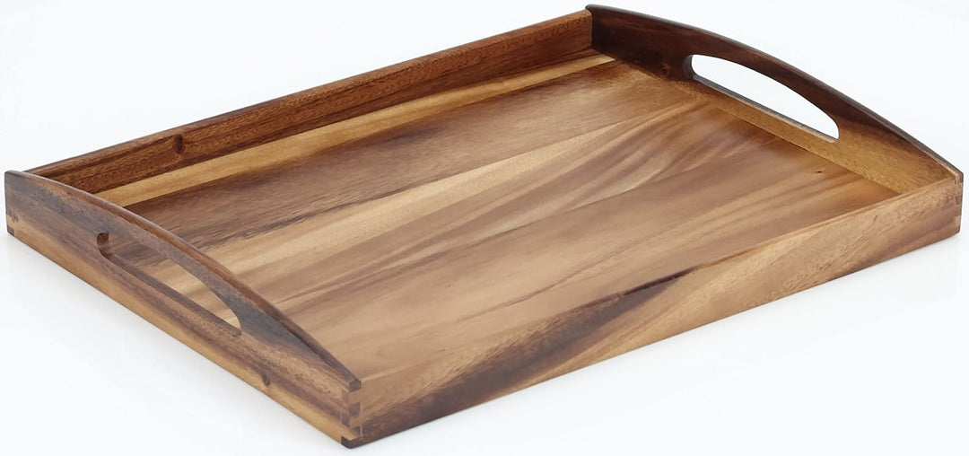 Zassenhaus Serviertablett Holz | 53×41×7cm | Teetablett &amp; Frühstücksbrettchen Holz | 2er Set | aus n