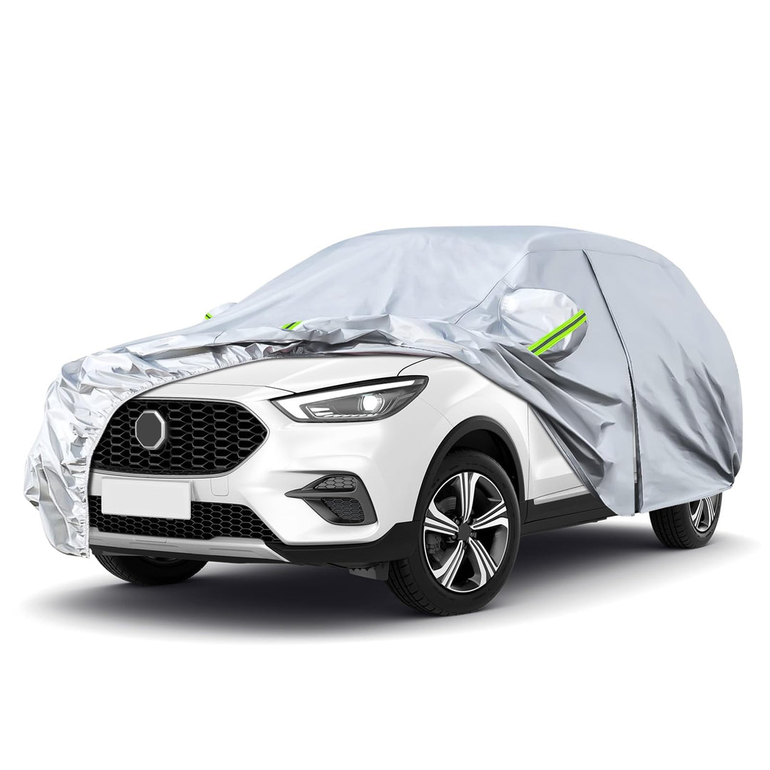 Autoabdeckung für MG ZS Crossover 2017-2025, Autoschutzhülle Auto Abdeckung mit Reissverschluss an d