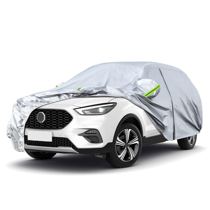 Autoabdeckung für MG ZS Crossover 2017-2025, Autoschutzhülle Auto Abdeckung mit Reissverschluss an d