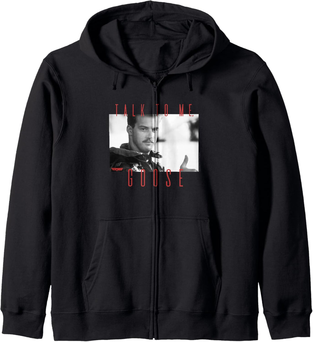 Top Gun Talk To Me Goose Portrait Kapuzenjacke
