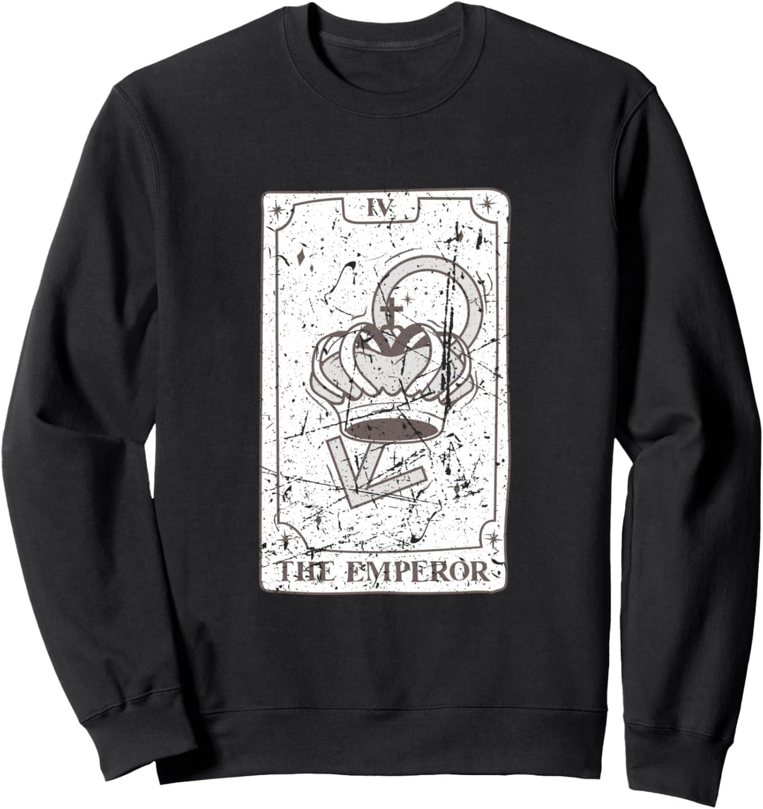 Hexe Goth Witchy Emo Emperor Tarot-Kartengrafik Kawaiiwai Sweatshirt