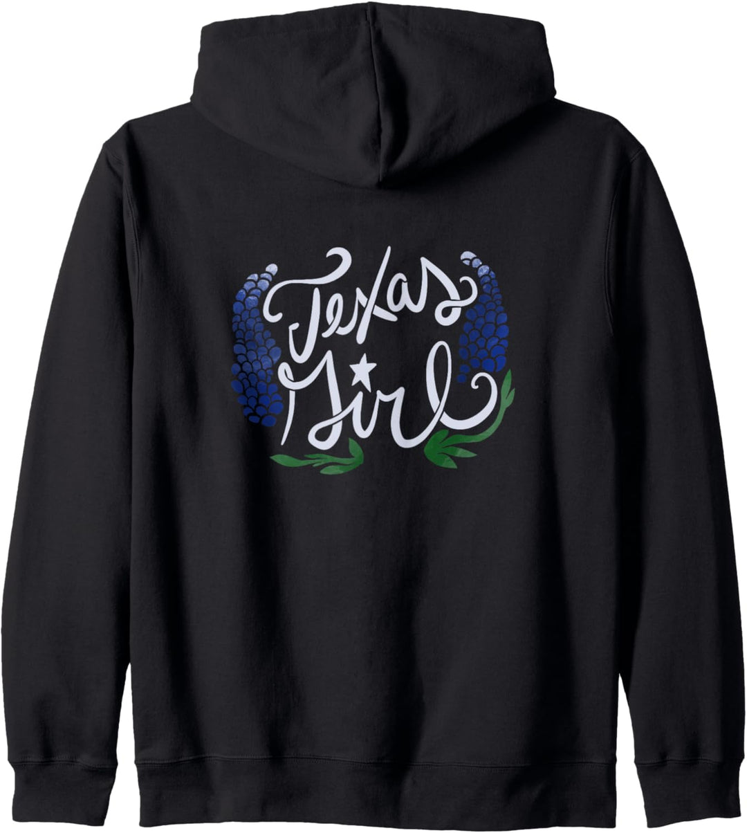 Texas Girl Cute Texan Bluebonnets. Kapuzenjacke