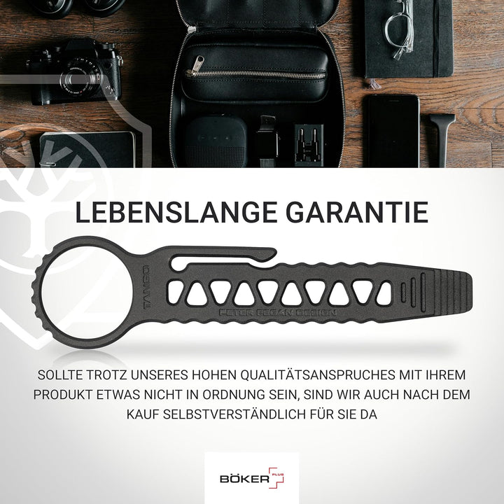 BÖKER PLUS® Tango Bar Mini EDC Hebel-Werkzeug - D2 EDC Schlüsselanhänger mit Clip - Crow-Bar EDC Too