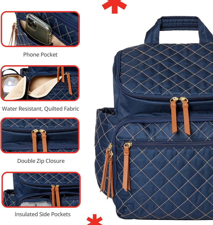 Skip Hop Wickeltaschen-Rucksack Navy, Navy