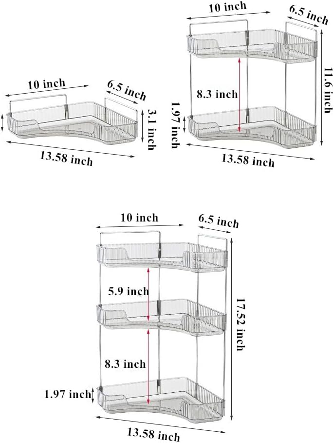 Make up Organizer, Kosmetik Organizer, Beauty Organizer, Hautpflege Organizer für Bad Schminktisch (