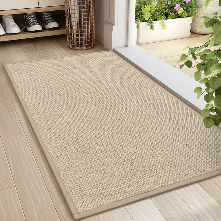 LEKEEPGO Fussmatte Innen 60 x 90 cm, rutschfest Fussmatte, waschbar Schmutzfangmatte, Dünn Türmatte