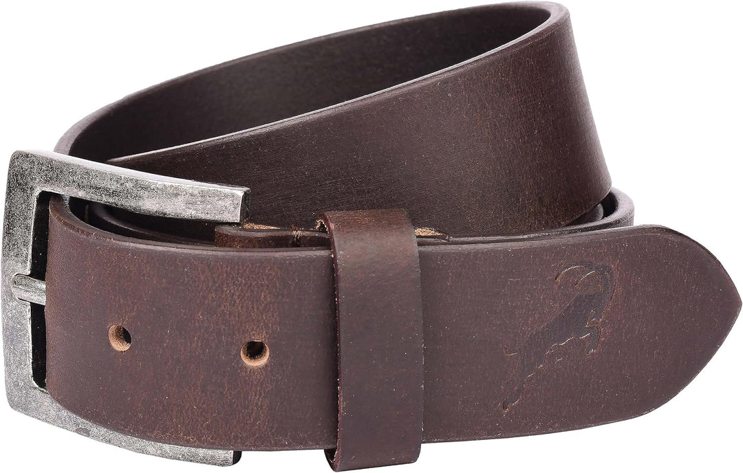 hodalump Jeans Gürtel Herren &amp; Damen - Grösse kürzbar - Ledergürtel Braun - Edler Gürtel Herren mit
