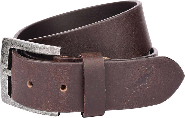 hodalump Jeans Gürtel Herren &amp; Damen - Grösse kürzbar - Ledergürtel Braun - Edler Gürtel Herren mit