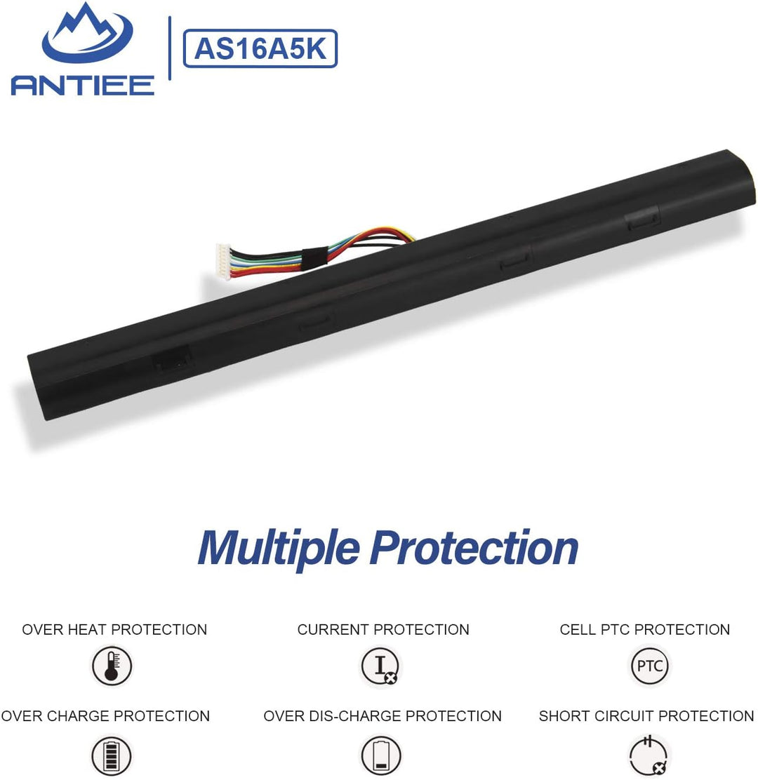 ANTIEE AS16A5K AS16A7K AS16A8K Laptop Akku für Acer Aspire E15 E5-475 E5-475G E5-523 E5-553 E5-575 E