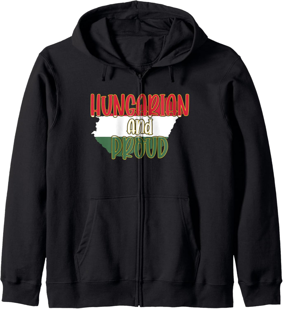 Ungarisch und Stolz - Ungarn-Flaggen-Stolz Kapuzenjacke