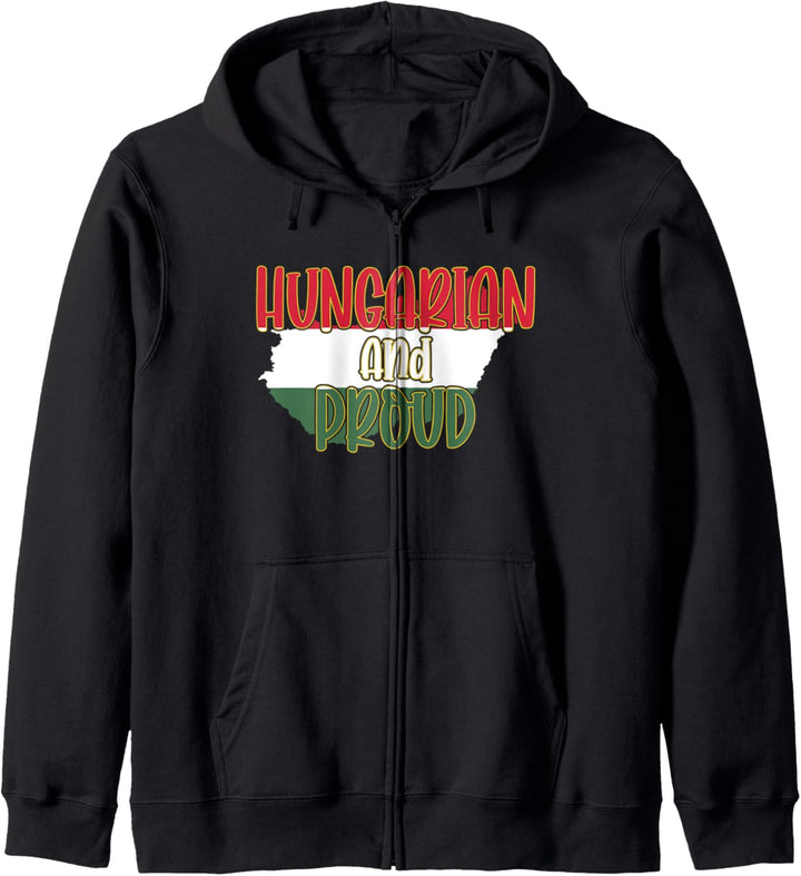Ungarisch und Stolz - Ungarn-Flaggen-Stolz Kapuzenjacke