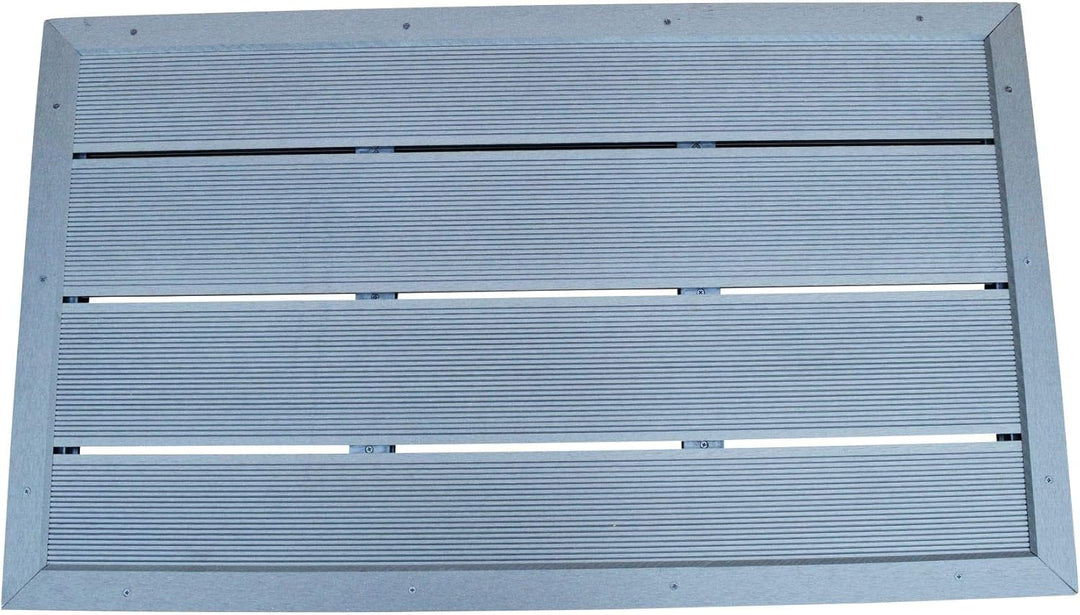 ALTONE WPC Bodenplatte für Pool Leitern und Solarduschen 101 x 60 x 5,5 cm dunkelgrau