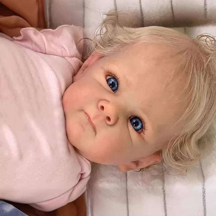 ZIYIUI Lebensechte Reborn Babys Puppe Reborn Babypuppen Mädchen Silikon Dolls Kinder Spielzeug Gesch