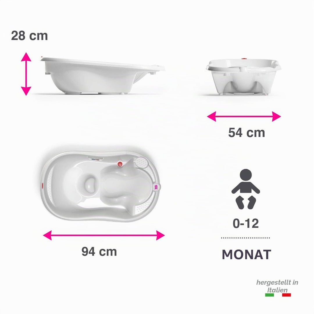 OK Baby N38086806X Onda Evolution - Baby-Badewanne, weiss