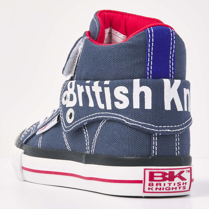 British Knights Jungen Roco Sneaker, 23 EU Dunkelblau Rot Blau