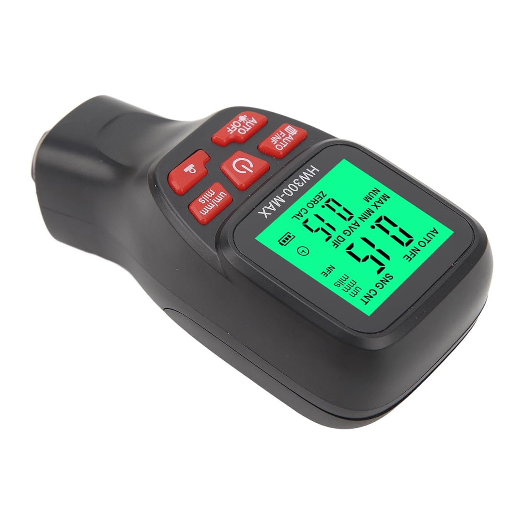Lackdickenmessgerät, Hochpräzises Digitales 6-FilmMessgerät für Metall 0-2000 um Meter Auto e Schwar