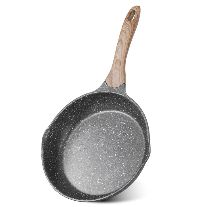 JEETEE Bratpfanne 24 cm Antihaft Induktion, Aluminium-Pfanne mit Antihaftbeschichtung für alle Herda
