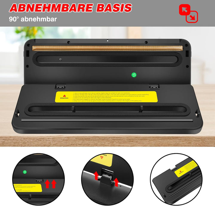 Vakuumierer für Lebensmittel, Lebensmittelretter, Kompaktes Design Lebensmittelretter Vakuumierer Ma